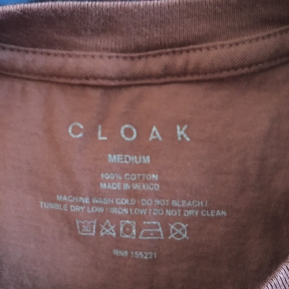 Brown Tee by Cloak (M) - Picture 3 of 3